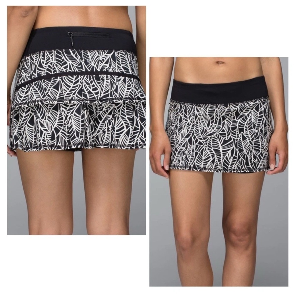 Lululemon Palm Pattern Pace Setter Skort Size 10-12